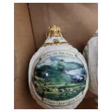 Porcelain Angel Figurines Lot with Landscape Egg Ornaments and a Lady with Chickens
