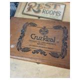 Pepsi-Cola 5¢ Sign, Old Abe Cigars Green Sign & CruzReal Humidor Collection