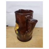 Royal Doulton England Brown Ewer/Pitcher with Hand-Painted Figure