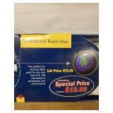 HAMMOND World Atlas - 3 Deluxe Laminated Maps & Free World Atlas CD-ROM