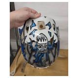 Bauer Goalie Mask with Cage - Custom Blue/Gray Graphic
