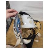 Bauer Goalie Mask with Cage - Custom Blue/Gray Graphic