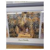 Claude Monet 3-Panel Triptych Framed Print & In This House Wall Sign