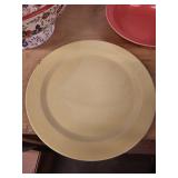 Homer Laughlin China Floral Pedestal Bowl & 2 Plates - 11-12 in Dia