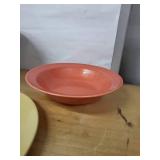 Homer Laughlin China Floral Pedestal Bowl & 2 Plates - 11-12 in Dia