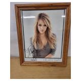 Hilary Duff Autographed Framed Photo - Buena Vista/Hollywood Records Promo Print