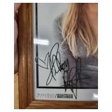 Hilary Duff Autographed Framed Photo - Buena Vista/Hollywood Records Promo Print