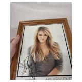 Hilary Duff Autographed Framed Photo - Buena Vista/Hollywood Records Promo Print