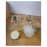 Assorted African Soapstone Animal Figurines & Glass Crystal Fish Paperweights