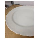 Rosenthal Classic Germany & Belleek Ireland White Porcelain Centerpiece on Charger Plate