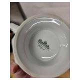 Rosenthal Classic Germany & Belleek Ireland White Porcelain Centerpiece on Charger Plate
