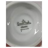 Rosenthal Classic Germany & Belleek Ireland White Porcelain Centerpiece on Charger Plate