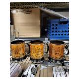 Arthur Wood Stuttgart Stiftskirche Mugs (Lot of 3) - Made in Germany