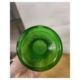 Glass Vase Collection - Emerald Green Diamond Vase, Clear Wavy-Top Vase, Pink Fluted Vase, Amber Bowl, Sugar Jar, Crystal Goblet