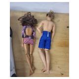 Mattel Barbie & Ken Convertible Car Playset - 2009
