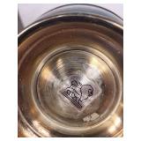 Gotham EP Silver Plate Bowl Set - Lidded Sugar Bowl & Salt Cellars, Y781