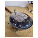 Gotham EP Silver Plate Bowl Set - Lidded Sugar Bowl & Salt Cellars, Y781