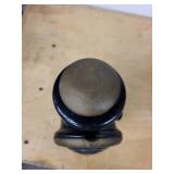 Antique Kerosene Lantern - Black Enamel with Brass Reflector & Bakelite Top