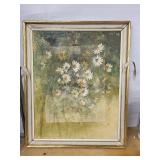Marie J. Lane - Wild Daisies, 16 x 20 in Framed Floral Painting