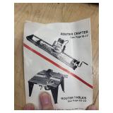 Craftsman Router Crafter Router Table Kit - Bits & Mallet