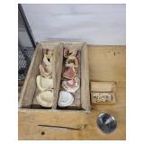 Dental Training Jaw Models - Assorted Casts & Partial Denture Sets in Wooden Box