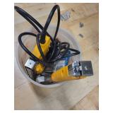 Central Pneumatic Blue Nailer in Case with Oil and Accessories