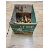 Vintage Wood-Handled Chisel Set in Green Box - Assorted Sizes