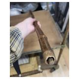 Crook-Handled Bamboo Walking Cane - Vintage