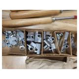 ShopSmith 4-Pc Wood-Handle Chisel Set & ShopMate Maxi-Clamp Kit in Plastic Bin