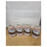 Budweiser A Series Mugs (Lot of 4)