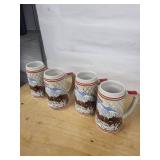 Budweiser A Series Mugs (Lot of 4)