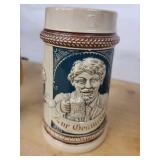 Deutschland Germany Beer Stein Set - 5 Ceramic Steins with Lids & Crest Motifs