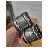 Antique Silver-plate Spoons with Engraved Floral Handles (Lot of 4)