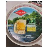 Beer Sign & Tray Collection (Lot of 7): Grain Belt, Pabst, Miller, Coca-Cola, Labatt's, Everards