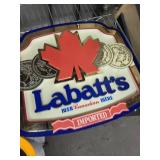 Beer Sign & Tray Collection (Lot of 7): Grain Belt, Pabst, Miller, Coca-Cola, Labatt's, Everards