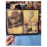 Miller High Life Genuine Draft Advertising Sign (Framed)