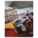Budweiser 29 Happy Hour NASCAR Poster - Grab Some Buds