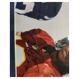 Framed Signed NFL Photo & Vintage Starting Lineup Figures - Sports Memorabilia