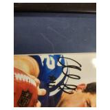 Framed Signed NFL Photo & Vintage Starting Lineup Figures - Sports Memorabilia