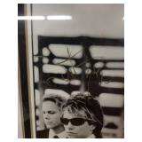 Bon Jovi Signed Photo Framed Print - Black & White Band Portrait with Autographs