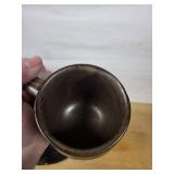 Decorative wood Disc Mask & Handmade Mug (Lot of 2)