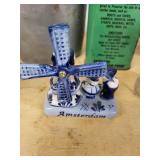 Amsterdam Delft Windmill Figurine - Vintage Glassware & WWI-Era Items