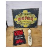 Mopar Sign - Vintage Chrysler Mopar Parts & Accessories