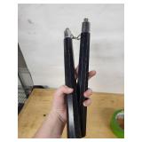 Nunchaku - Black Hexagonal Handles with Chrome Caps & Short Chain