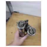 Nunchaku - Black Hexagonal Handles with Chrome Caps & Short Chain