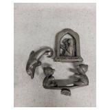 Godinger Flower-Shaped Silver Trinket Box - Velvet Red Interior