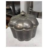 Godinger Flower-Shaped Silver Trinket Box - Velvet Red Interior