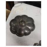Godinger Flower-Shaped Silver Trinket Box - Velvet Red Interior