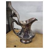 Three-Piece Antique Metal Ewers & Lamp Set - Made in Italy, Floral Relief