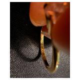 14K GE Solitaire Ring Clear Round Stone Size 6.5 Gold Tone Good